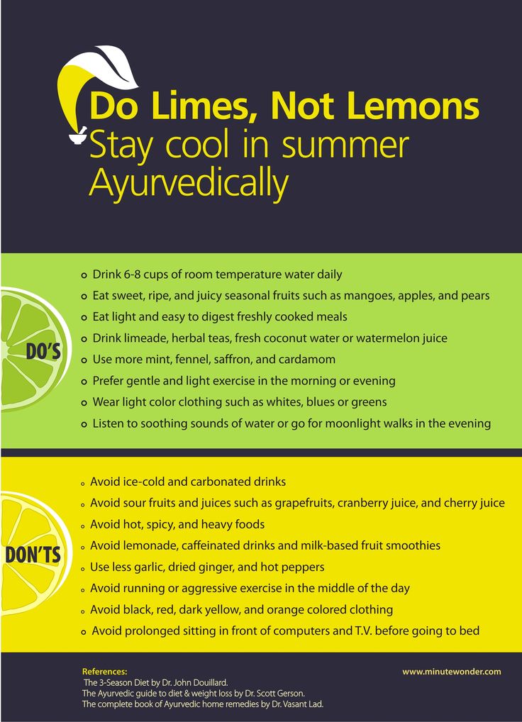 Ayurvedic Tips For Staying Healthy This Summer Infographic