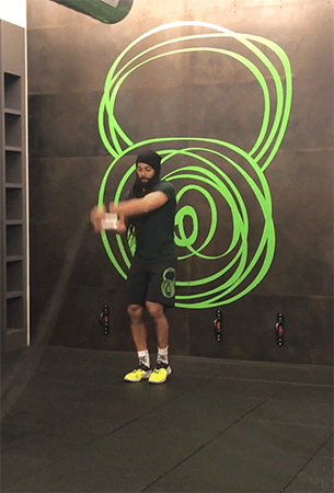 Cardio Workouts: Forward Lunge Lateral Slam, Battle Ropes Workout