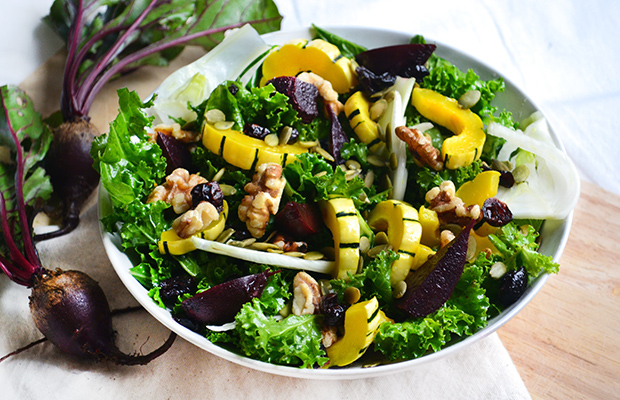 Whole 30 Recipes: Fall Cleanse Kale Salad