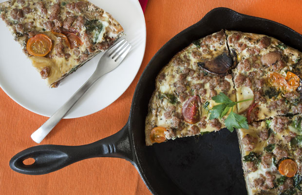 Whole 30 Recipes: Sausage and Kale Frittata Recipe