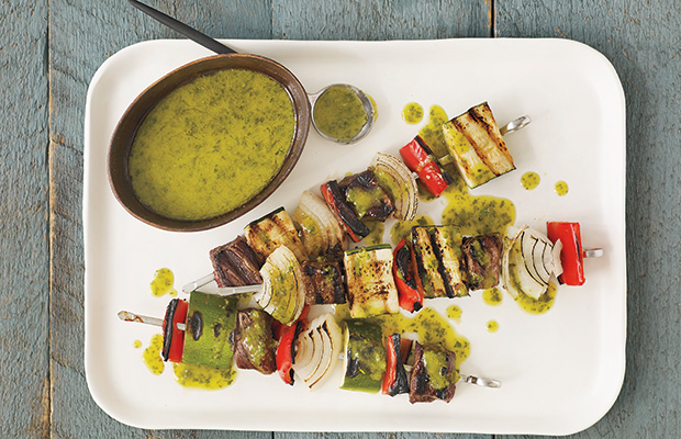 Whole 30 Recipes: Chimichurri Beef Kebabs