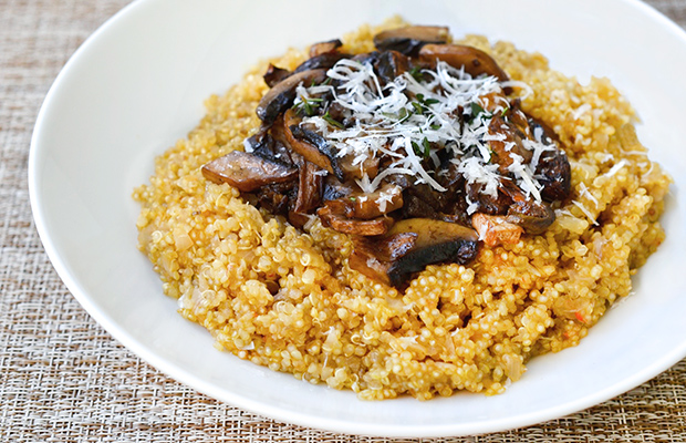 30-Minute Meals: Quinoa Mushroom Risotto Recipe
