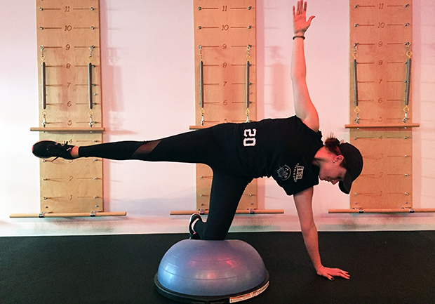 Bosu Ball Exercises - Side Kick