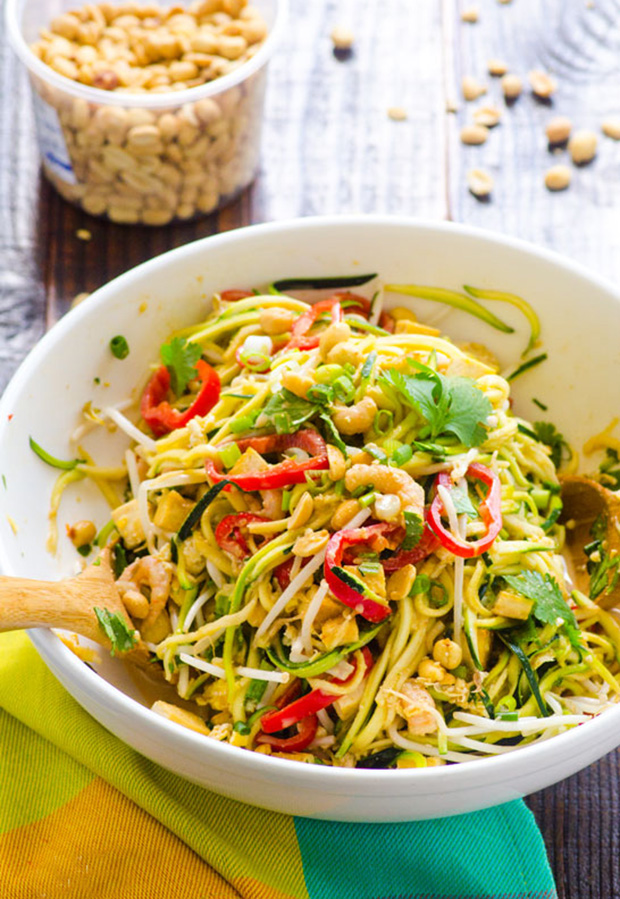 Quick and Healthy Lunch Ideas: Zoodle Pad Thai Recipe