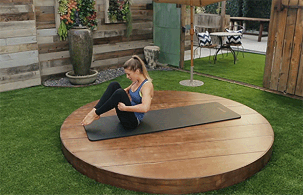 DailyBurn Pilates Workout Rolling Like a Ball