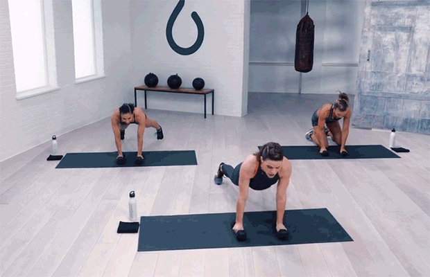 Workout Plan for Women: Plank Row to Triceps Kickback